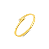 Double reflection bracelet in gold
