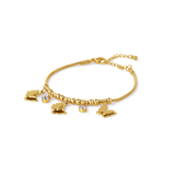 Bracciale farfalle in oro