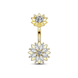 Piercing ombelico fiorellino in oro