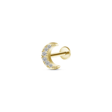Piercing orecchio/naso luna in oro