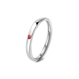 Anello fedina in argento