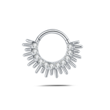 Piercing orecchio/naso riflessi di sole in argento