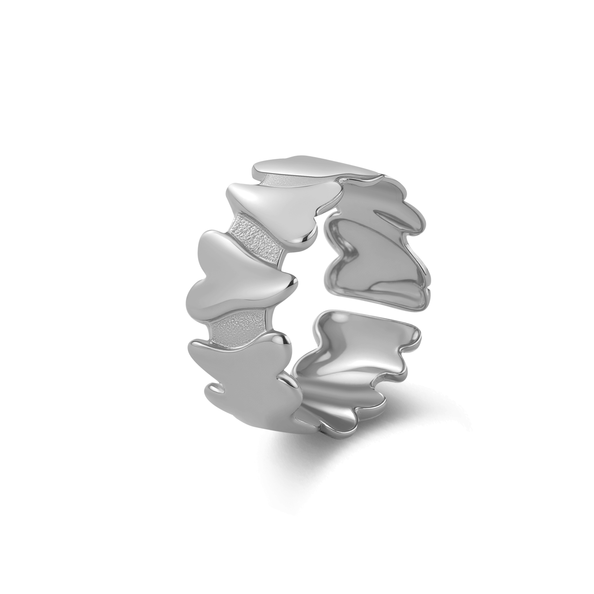 Anello cuori in argento - NovaNavel