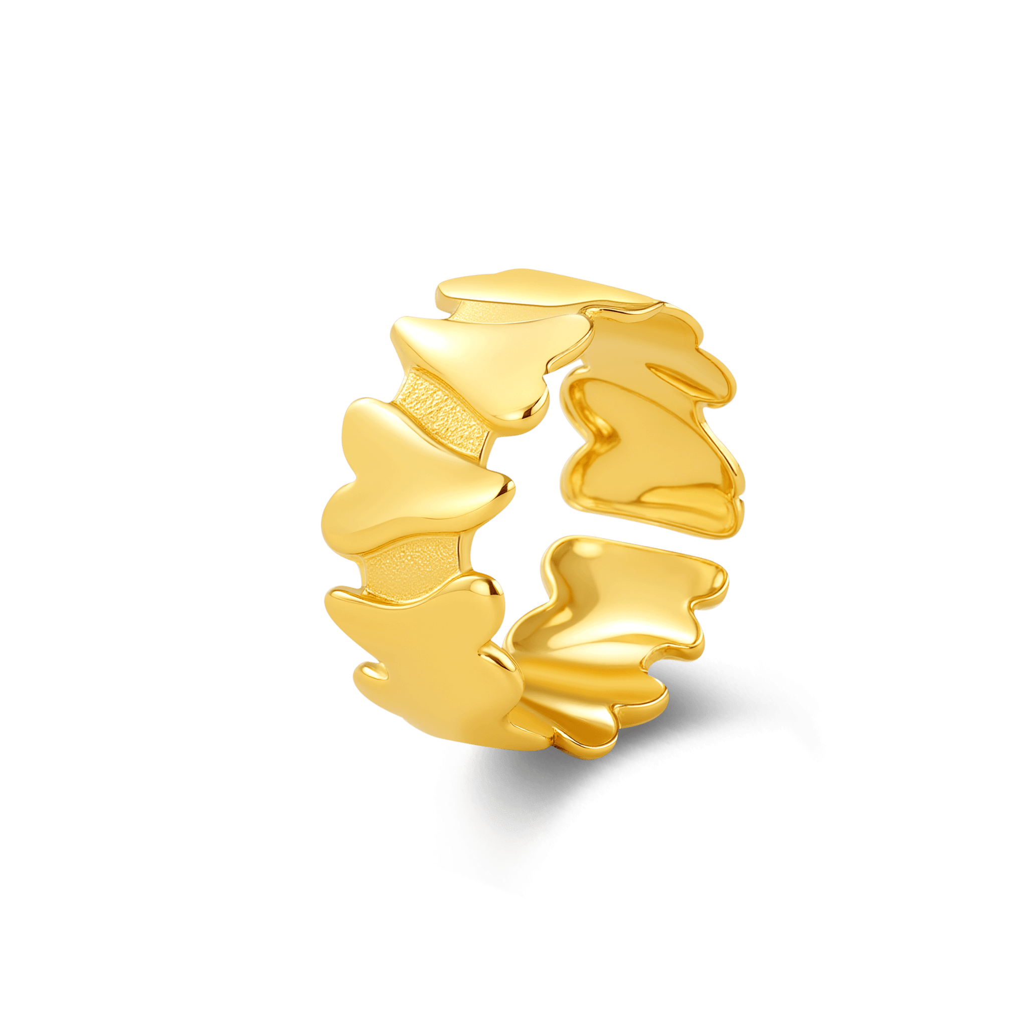 Anello cuori in oro - NovaNavel