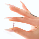 Anello fiocco luminoso rosa in argento - NovaNavel