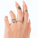 Anello intrecciato in argento - NovaNavel