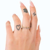 Anello intrecciato in argento - NovaNavel