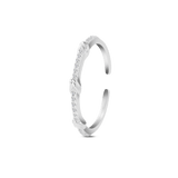 Anello intrecciato in argento - NovaNavel