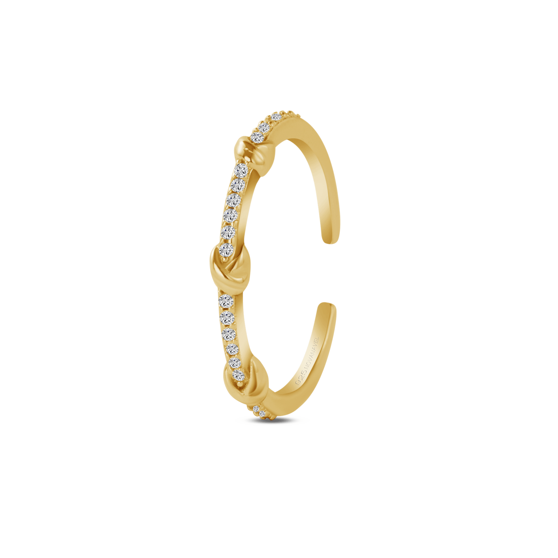 Anello intrecciato in oro - NovaNavel