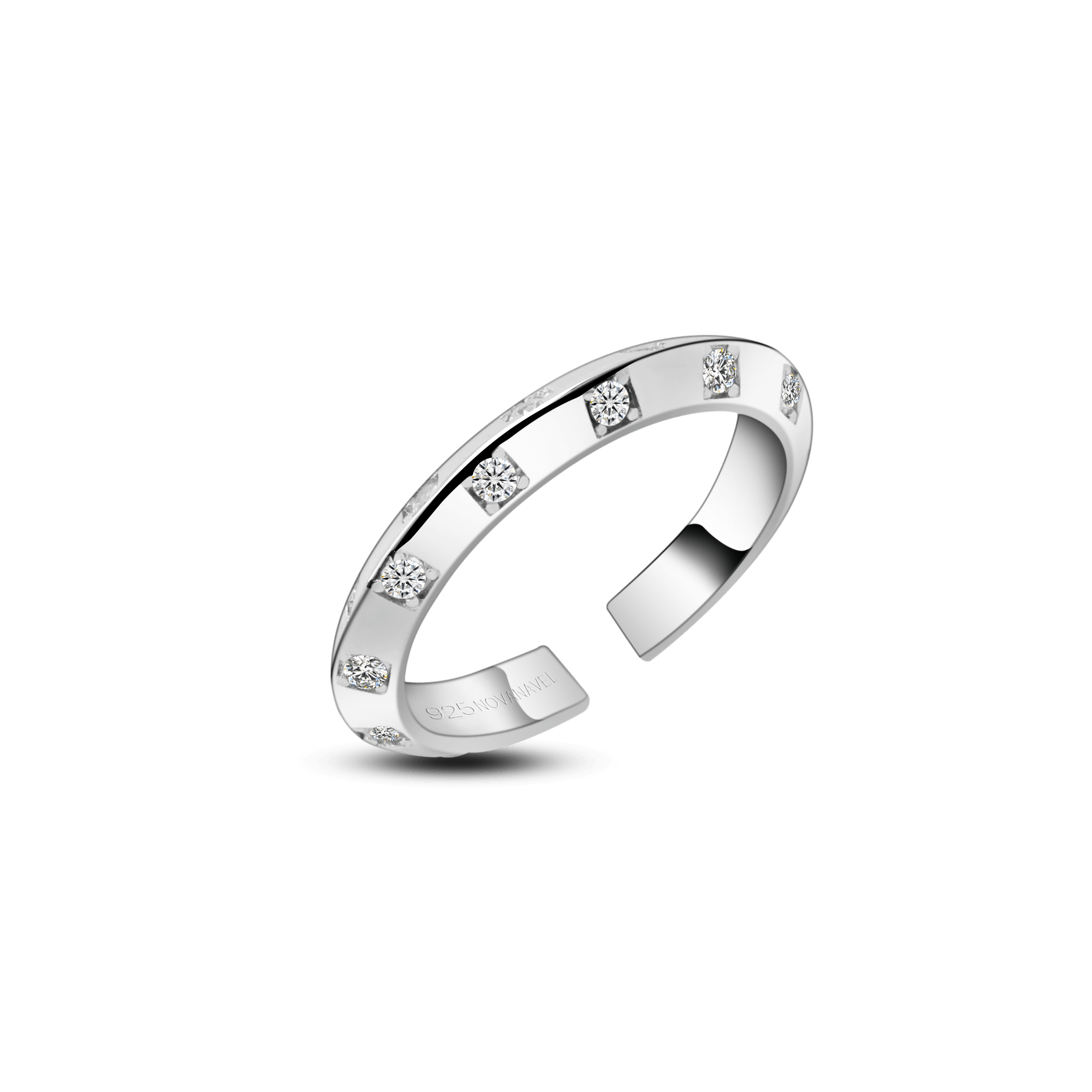 Anello le damier in argento - NovaNavel