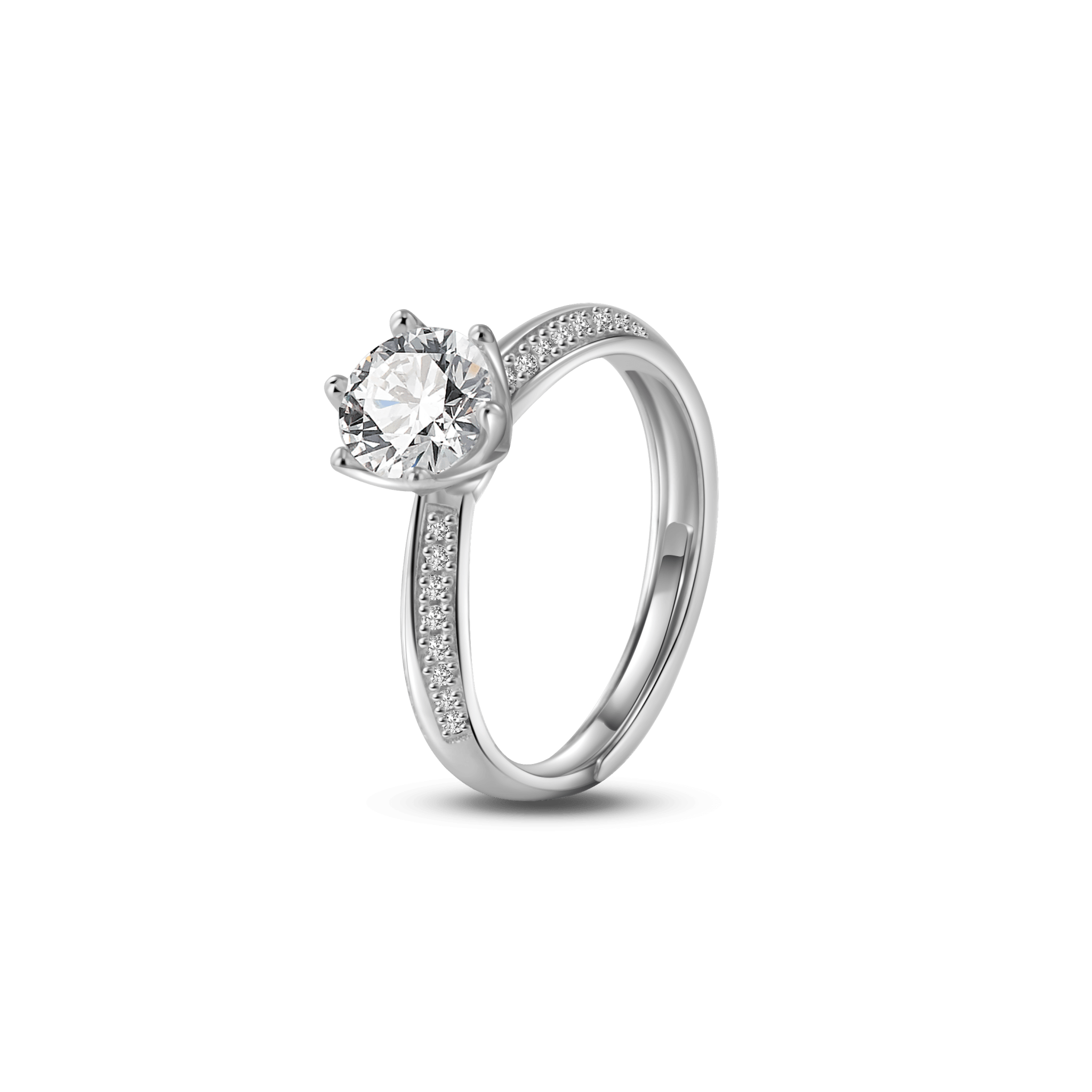 Anello punto luce in argento - NovaNavel