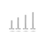 Barretta per piercing con filettatura interna in argento - NovaNavel