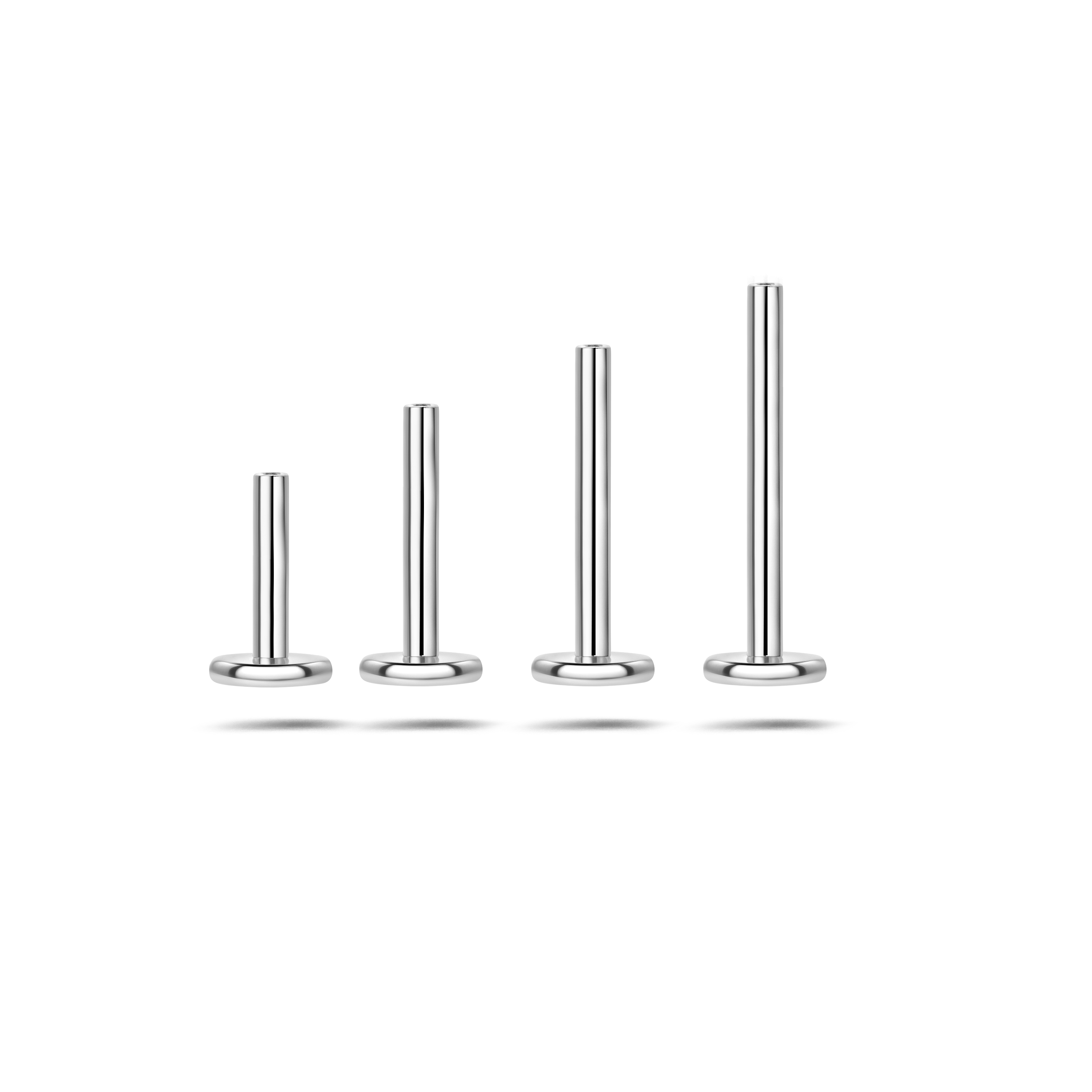 Barretta per piercing con filettatura interna in argento - NovaNavel