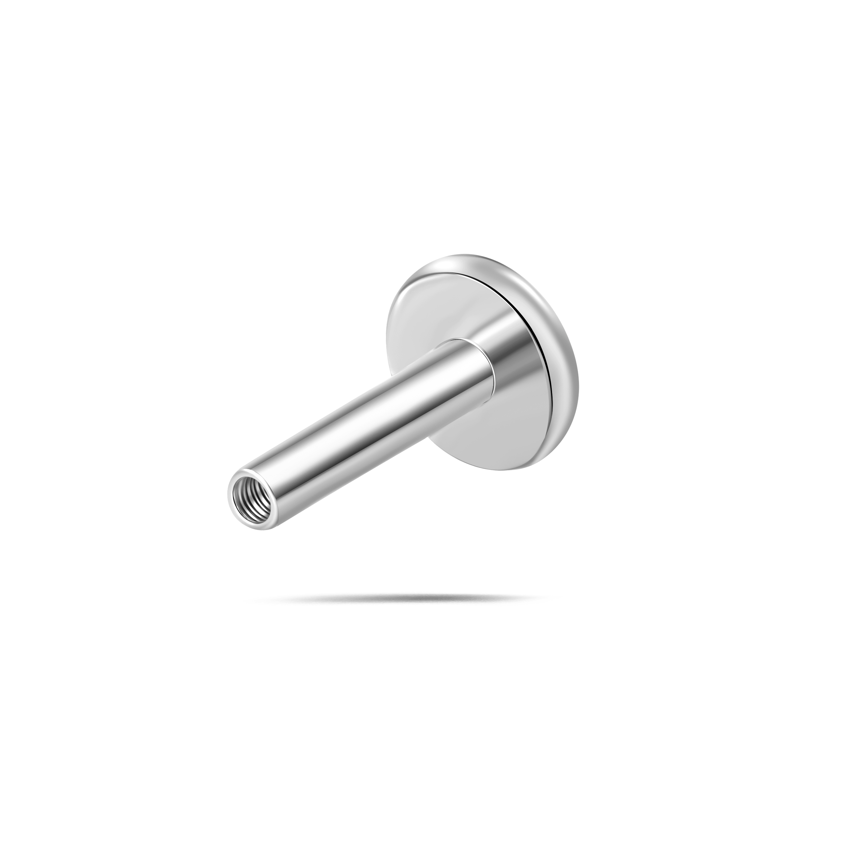 Barretta per piercing con filettatura interna in argento - NovaNavel