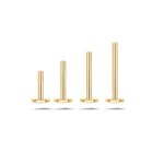 Barretta per piercing con filettatura interna in oro - NovaNavel