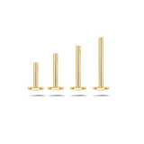 Barretta per piercing con filettatura interna in oro - NovaNavel