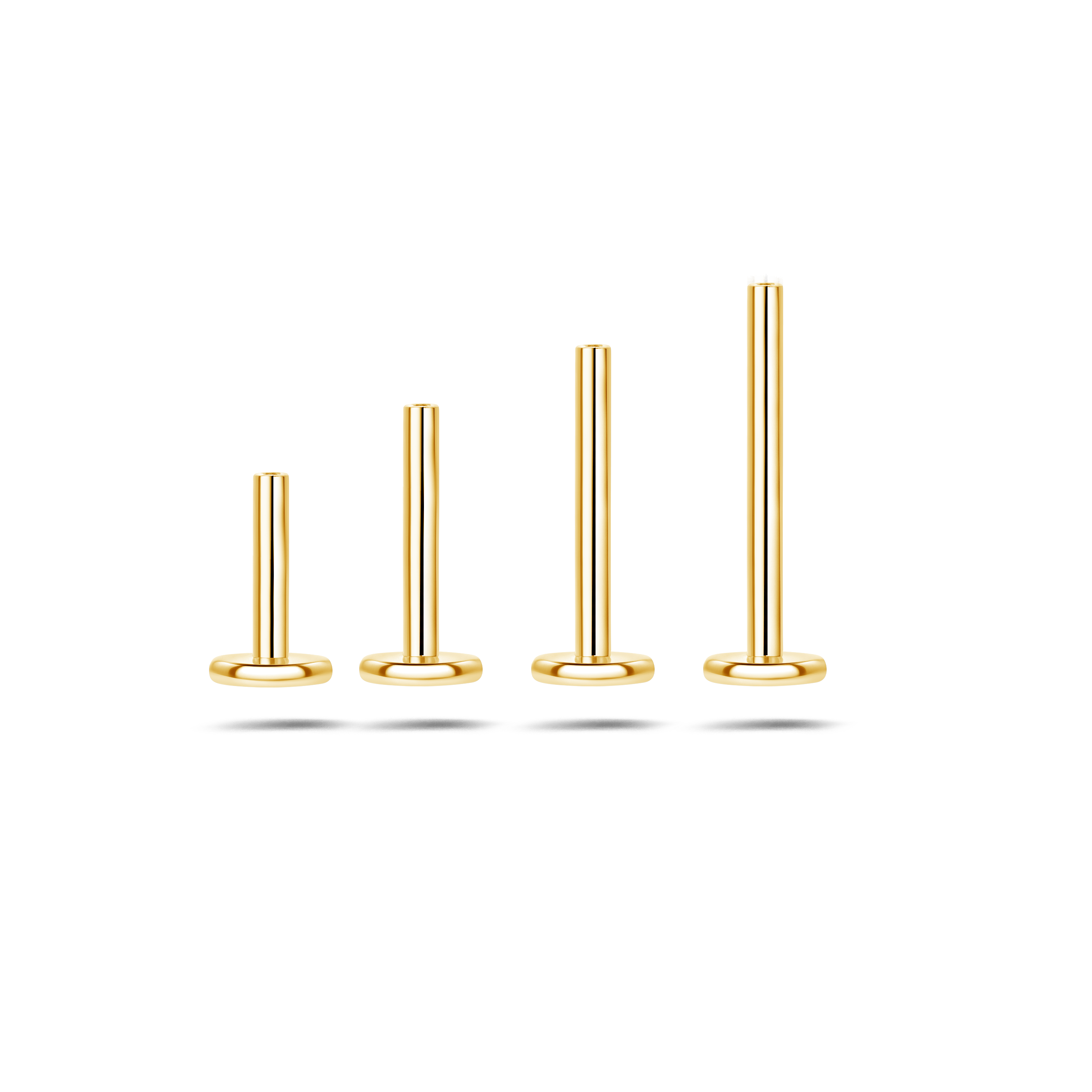 Barretta per piercing con filettatura interna in oro - NovaNavel