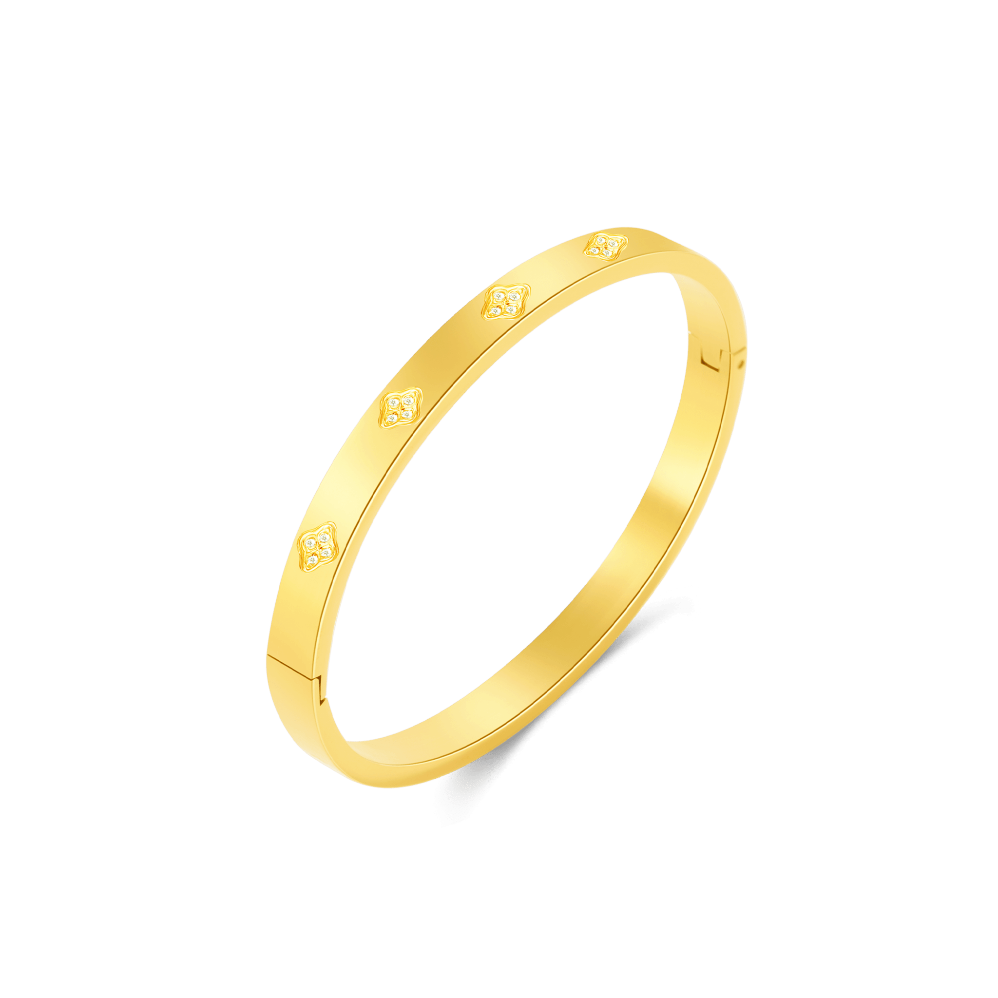 Bracciale con quadrifoglio in oro - NovaNavel