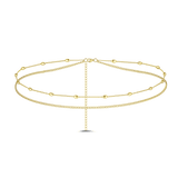 Catena corpo perlé in oro - NovaNavel®