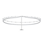 Catena corpo sfere in argento - NovaNavel®