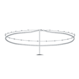 Catena corpo sfere in argento - NovaNavel®