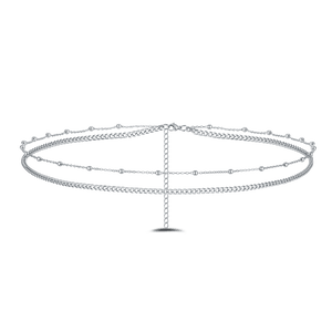 Catena corpo sfere in argento - NovaNavel®