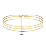 Catena corpo triple snake in oro - NovaNavel®