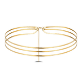 Catena corpo triple snake in oro - NovaNavel®