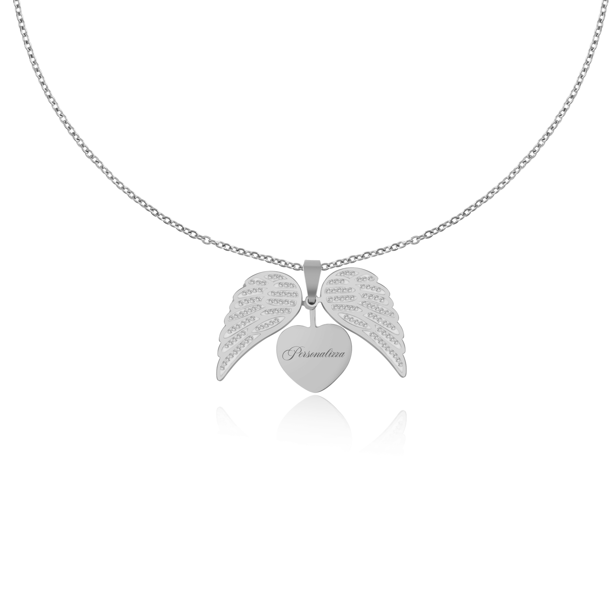 Collana ali in argento - NovaNavel