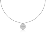 Collana disco in argento - NovaNavel