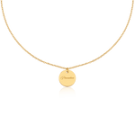 Collana disco in oro - NovaNavel