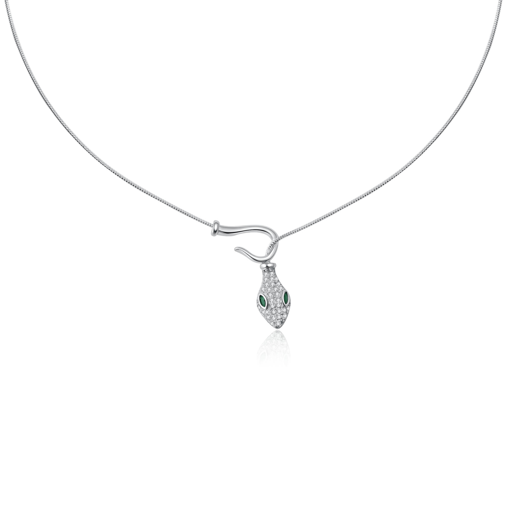 Collana serpente in argento - NovaNavel