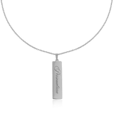 Collana targhetta in argento - NovaNavel