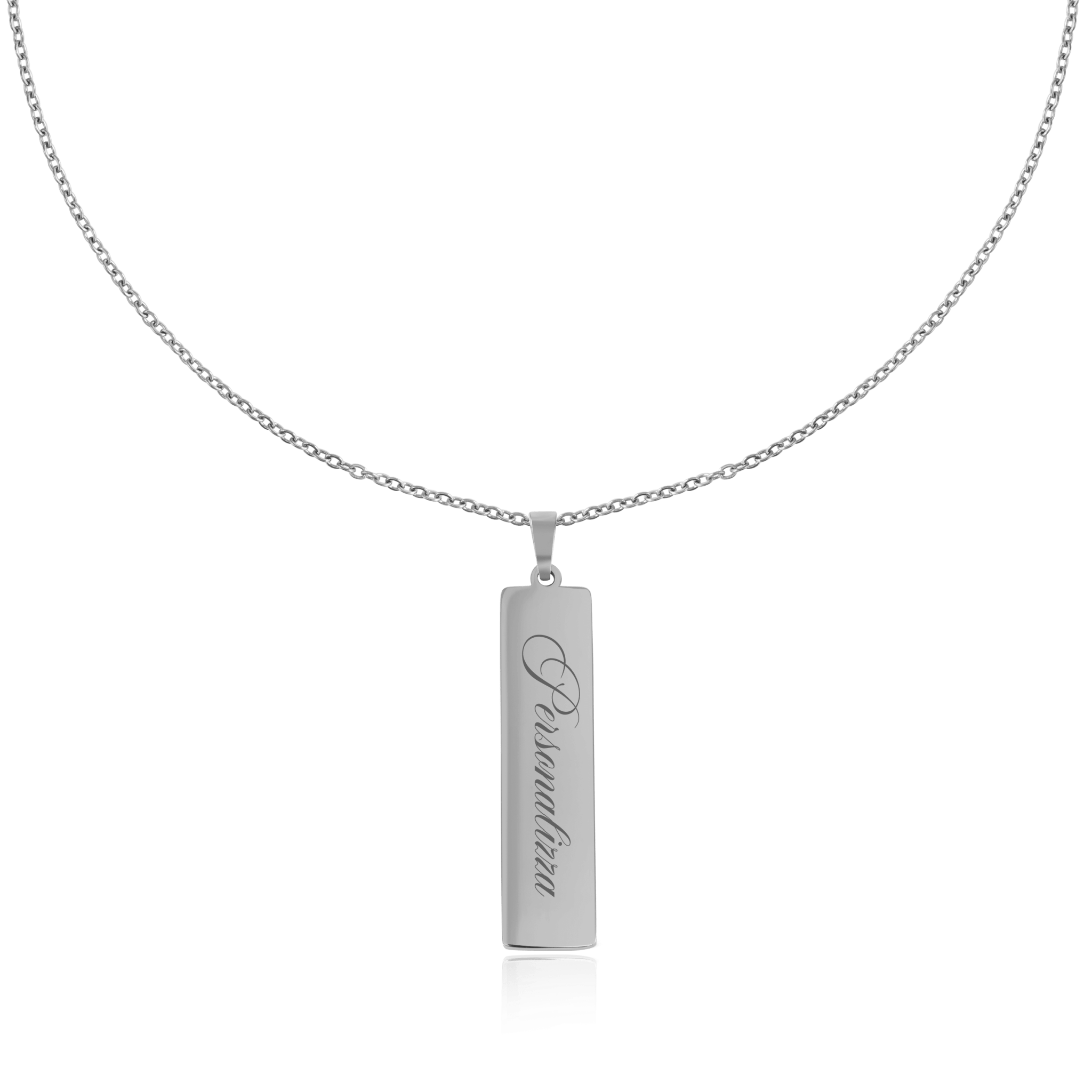 Collana targhetta in argento - NovaNavel