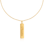 Collana targhetta in oro - NovaNavel