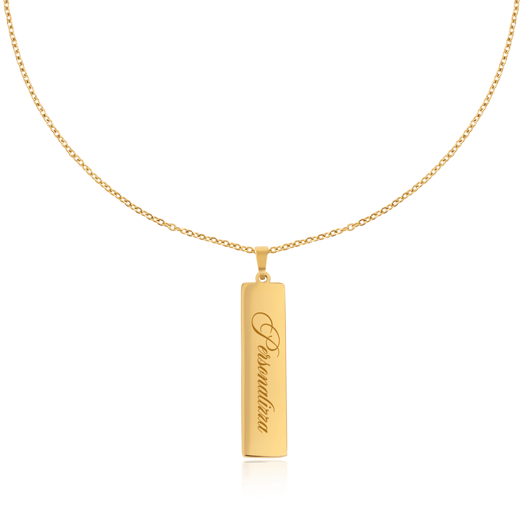 Collana targhetta in oro - NovaNavel