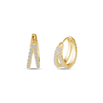 Orecchini double bright in oro - NovaNavel