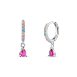 Orecchini goccia arcobaleno in argento - NovaNavel