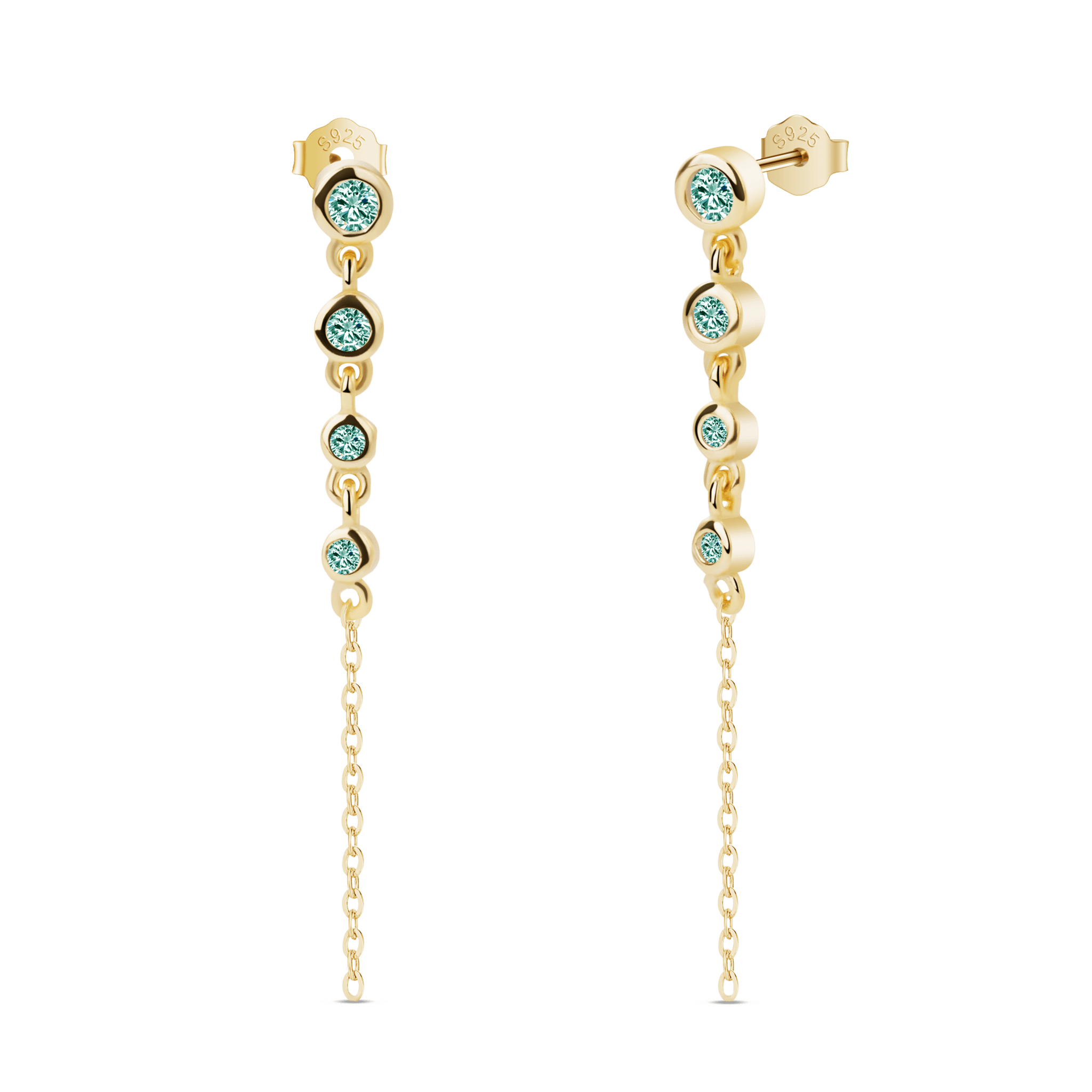 Orecchini lovli verde in oro - NovaNavel