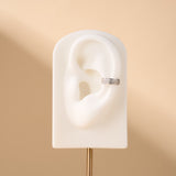 Orecchino ear cuff aura bianco in argento - NovaNavel