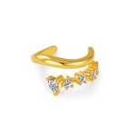 Orecchino ear cuff diamond in oro - NovaNavel