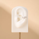 Orecchino ear cuff ice bianco in argento - NovaNavel