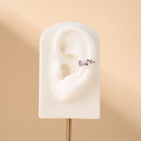 Orecchino ear cuff ice viola in argento - NovaNavel