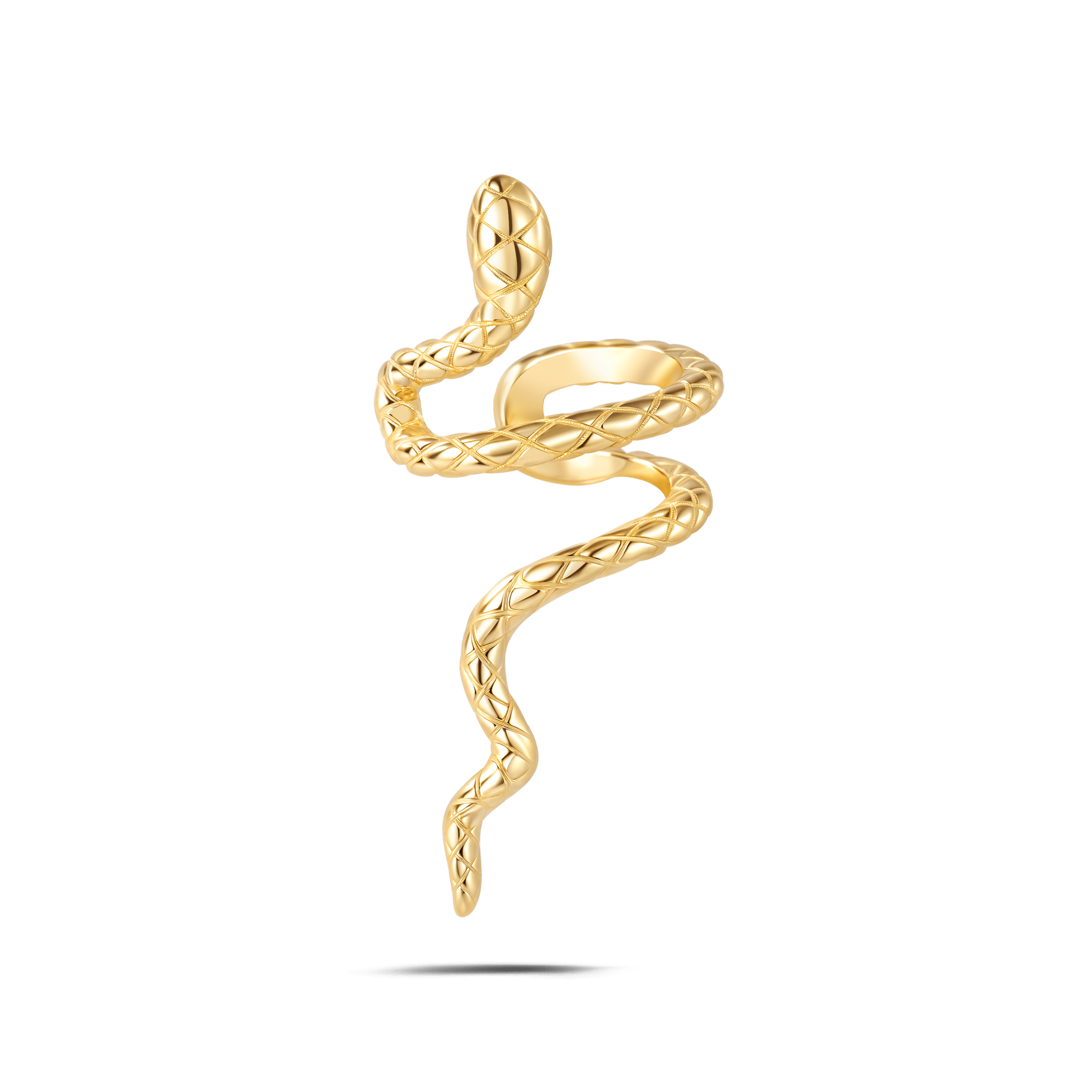 Orecchino ear cuff snake in oro - NovaNavel