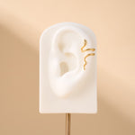 Orecchino ear cuff snake in oro - NovaNavel