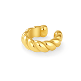 Orecchino ear cuff zigrinato in oro - NovaNavel