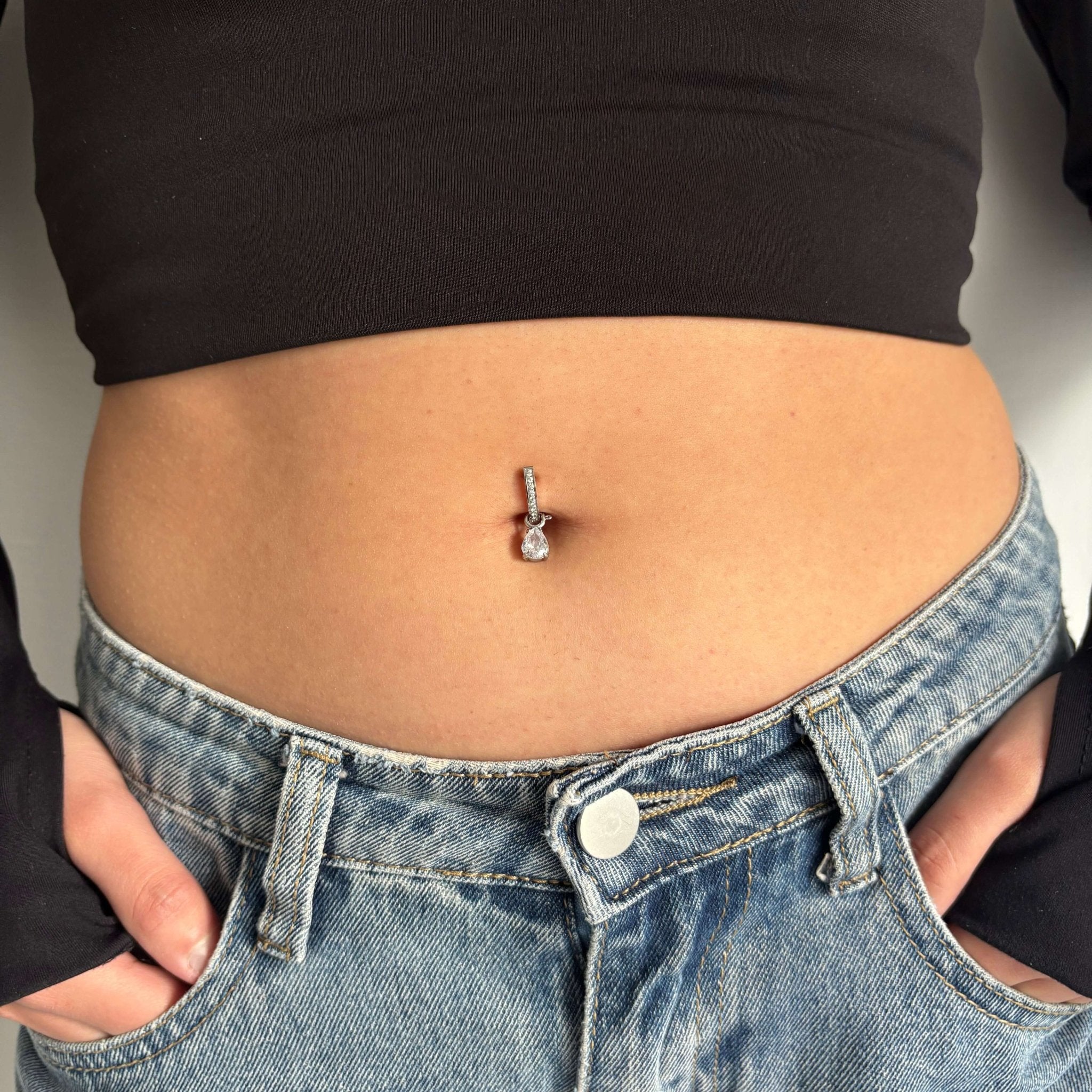 Pendente goccia in argento - NovaNavel