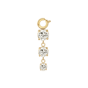 Pendente tre diamanti in oro - NovaNavel