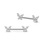 Piercing capezzoli farfalle in argento - NovaNavel