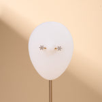 Piercing capezzoli fiore bianco in oro - NovaNavel®